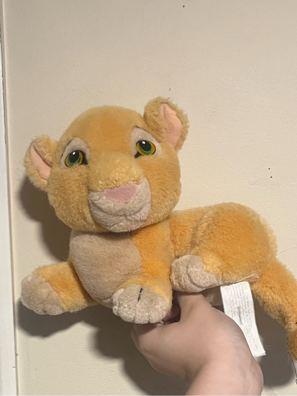 Vintage Disney Store Lion King Baby Nala Cub Plush 90s Green Eyes ✨ Vintage 1990